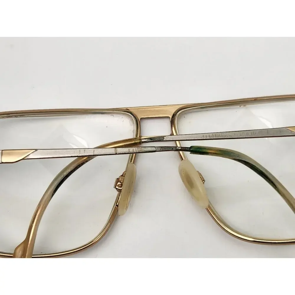 Vintage Gucci Aviator Eyeglasses Gold Frames Mens